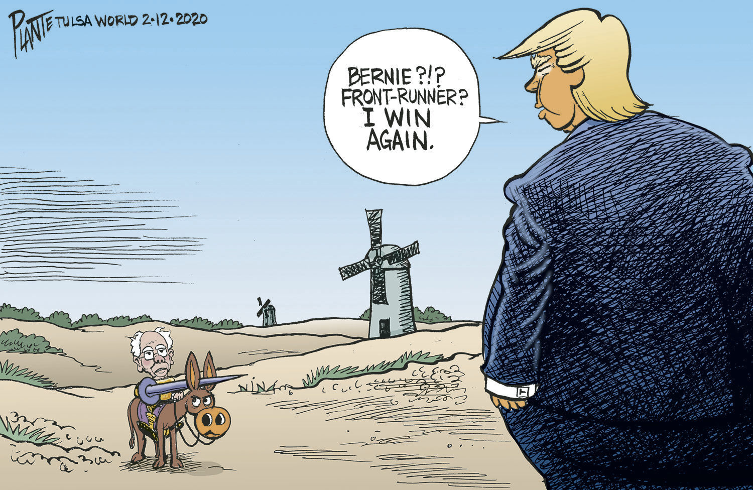 Bruce Plante Cartoon: Bernie vs. Trump